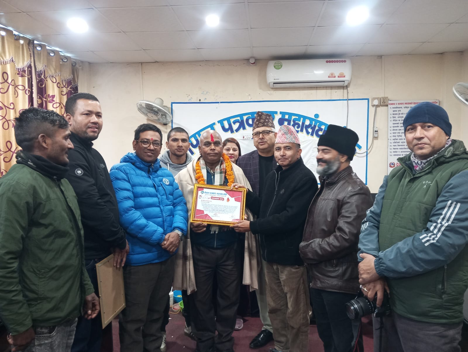 १०६ पटक रक्तदान गरिसकेका जयसवाल सम्मानित