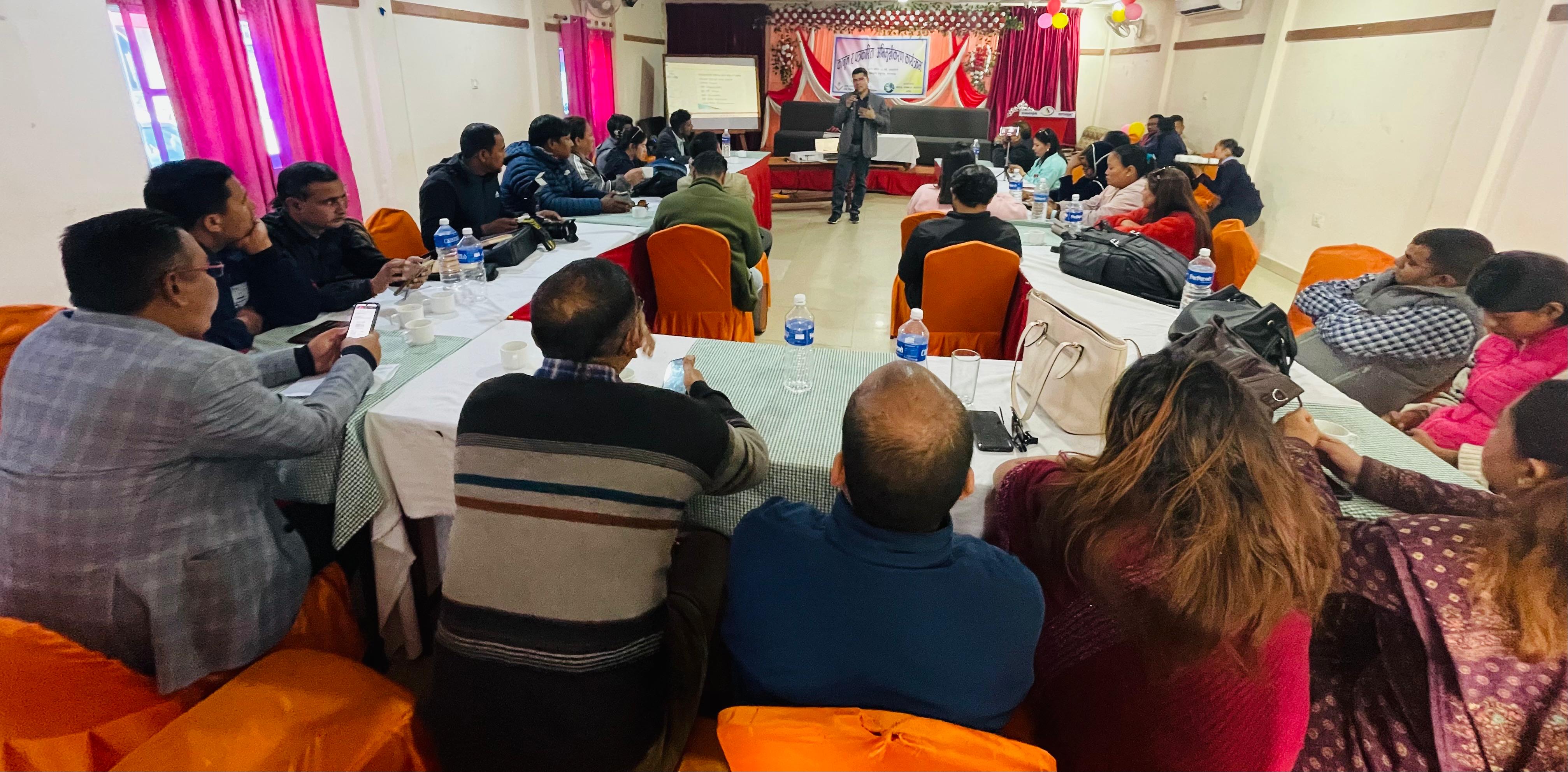 'कानून र पत्रकारिता: अभिमुखीकरण कार्यक्रम' का सहभागी